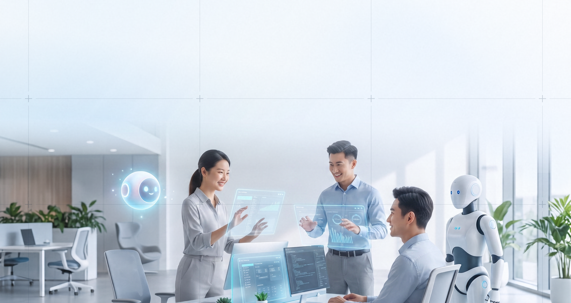 Sayco AI-driven digital enterprise office scene
